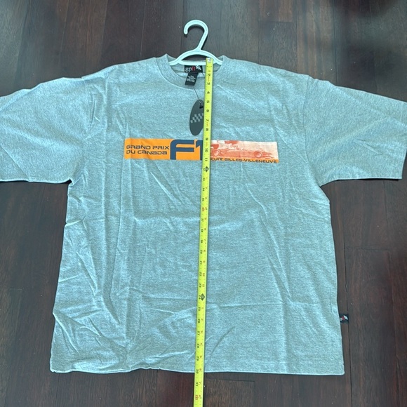 Formula One Grand Prix t-shirtx gray, O/S size very big/wide/long. Unworn NWT. - Picture 8 of 8